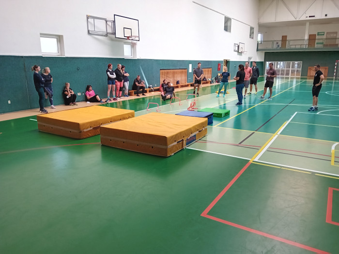 ATLETIKA (ODRAZY, SKOKY, ) a GYMNASTICKÉ POHYBOVÉ ČINNOSTI VE DVOJICÍCH A TROJICÍCH, VŠE S ÚSMĚVEM A HRAVĚ