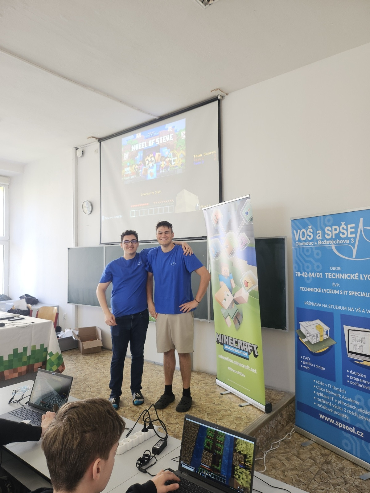 Stevovo kolo nebo Útěk z panství - Minecraft ovládl workshop pro žáky ZŠ na SPŠE Olomouc