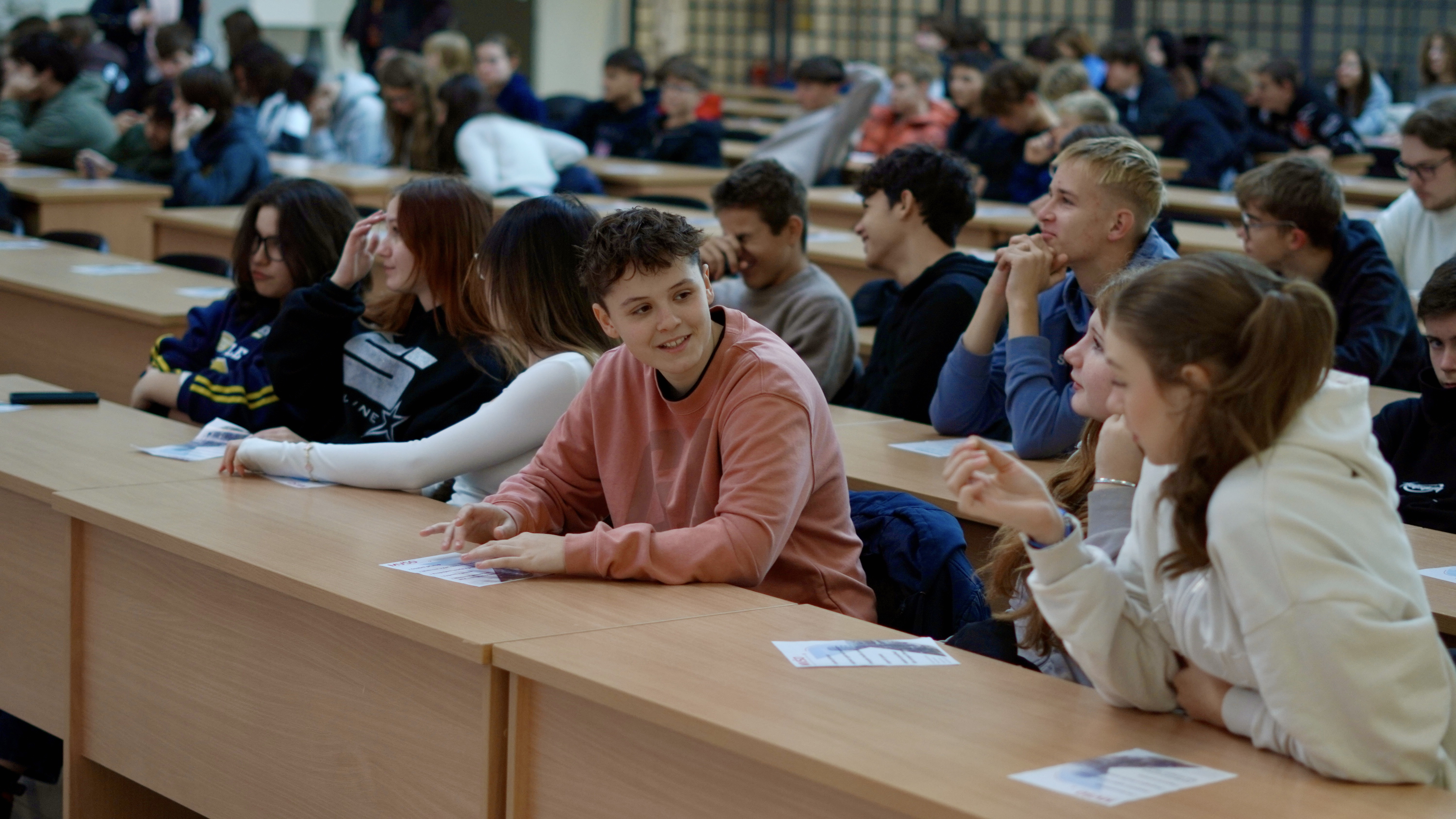 Inspirativní setkání se žáky základních škol v sále Orbis